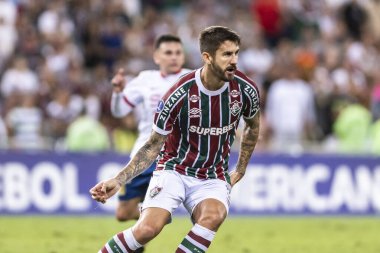 Rio de Janeiro, Brezilya - 14 Mayıs 2025: Fluminense (BRA) ve Fluminense x Union Espanola (CHI) arasında oynanan futbol maçı 5.