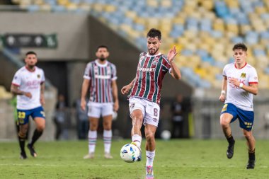 Rio de Janeiro, Brezilya - 14 Mayıs 2025: Martinelli, Fluminense (BRA) ve Fluminense x Union Espanola (CHI) arasında oynanan futbol karşılaşması sırasında 5.