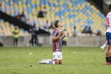 Rio de Janeiro, Brezilya - 14 Mayıs 2025: Fluminense (BRA) ve Fluminense x Union Espanola (CHI) arasında oynanan futbol maçı 5.