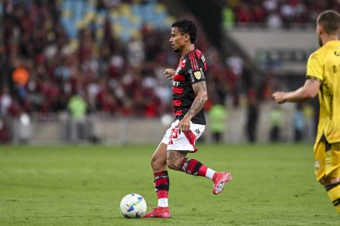 Rio de Janeiro, Brezilya - 28 Mayıs 2025, Flamengo ve Deportivo Tachira ile oynanan maçta, Libertadores Kupası için Maracana Stadyumu 'nda