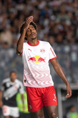 Rio, Brezilya - 31 Mayıs 2025: Eduardo oyuncusu Vasco x Bragantino arasında oynanan maçta Sao Januario Stadyumu 'nda oynanan Brezilya Şampiyonası' nın 11.