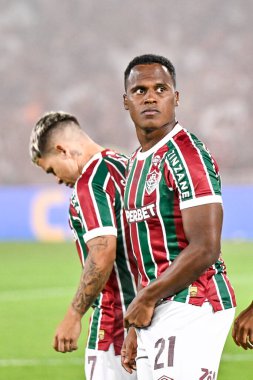 Rio, Brezilya - 17 Temmuz 2025: Fluminense x Cruzeiro arasındaki maçta Jhon Arias Maracana Stadyumu 'nda oynanan Brezilya Şampiyonası' nın 14. turunda