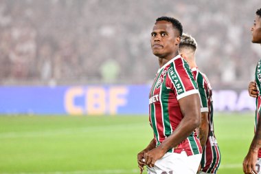 Rio, Brezilya - 17 Temmuz 2025: Fluminense x Cruzeiro arasındaki maçta Jhon Arias Maracana Stadyumu 'nda oynanan Brezilya Şampiyonası' nın 14. turunda