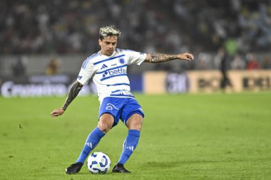 Rio, Brezilya - 17 Temmuz 2025: Fluminense x Cruzeiro arasında oynanan maçta Maracana Stadyumu 'nda oynanan Brezilya Şampiyonası' nın 14. turunda Fagner oyuncusu