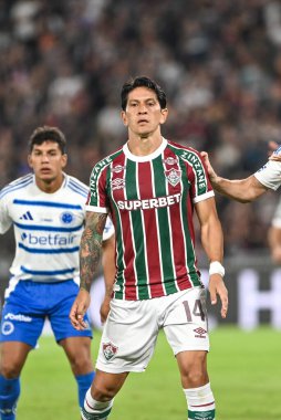 Rio, Brezilya - 17 Temmuz 2025: Maracana Stadyumu 'nda oynanan Fluminense x Cruzeiro maçında Brezilya Şampiyonası' nın 14. raundunda Alman Cano oyuncusu