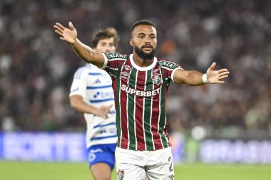 Rio, Brezilya - 17 Temmuz 2025: Samuel Xavier Fluminense x Cruzeiro arasında oynanan maçta Maracana Stadyumu 'nda oynanan Brezilya Şampiyonası' nın 14. turunda
