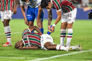 Rio, Brezilya - 17 Temmuz 2025: Fluminense x Cruzeiro arasındaki maçta Jhon Arias Maracana Stadyumu 'nda oynanan Brezilya Şampiyonası' nın 14. turunda