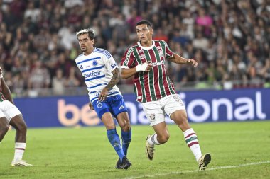 Rio, Brezilya - 17 Temmuz 2025: Fluminense x Cruzeiro arasındaki maçta Kelvin Serna oyuncusu Maracana Stadyumu 'nda oynanan Brezilya Şampiyonası' nın 14. turunda