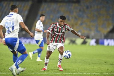 Rio, Brezilya - 17 Temmuz 2025: Fluminense x Cruzeiro arasındaki maç sırasında Maracana Stadyumu 'nda oynanan Brezilya Şampiyonası' nın 14. raundunda oyuncu