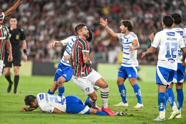 Rio, Brezilya - 17 Temmuz 2025: Maracana Stadyumu 'nda oynanan Fluminense x Cruzeiro maçında Brezilya Şampiyonası' nın 14. turu ile Martinelli oyuncusu