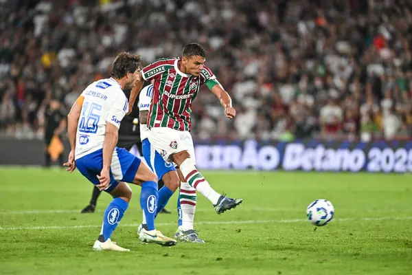 Rio, Brezilya - 17 Temmuz 2025: Maracana Stadyumu 'nda oynanan Fluminense x Cruzeiro maçında Brezilya Şampiyonası' nın 14. raundunda Thiago Silva oyuncusu