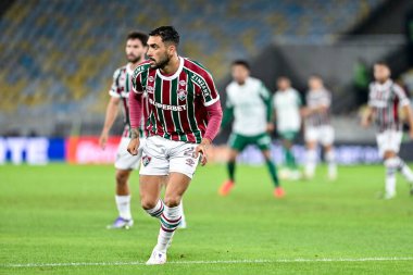 Rio, Brezilya - 23 Temmuz 2025: Fluminense x Palmeiras arasındaki maçta Freytes oyuncusu Maracana Stadyumu 'nda Brezilya Şampiyonası' nın 16. raundunda