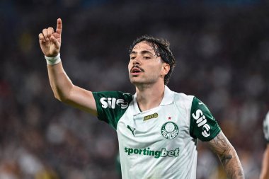 Rio, Brezilya - 23 Temmuz 2025: Mauricio oyuncusu Fluminense x Palmeiras arasında oynanan maçta Maracana Stadyumu 'nda oynanan Brezilya Şampiyonası' nın 16. turunda