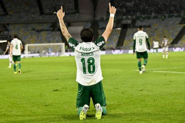 Rio, Brezilya - 23 Temmuz 2025: Mauricio oyuncusu Fluminense x Palmeiras arasında oynanan maçta Maracana Stadyumu 'nda oynanan Brezilya Şampiyonası' nın 16. turunda