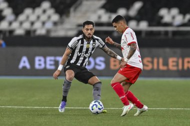 Rio, Brezilya - 29 Temmuz 2025: Nilton Santos Stadyumu 'nda oynanan 16 rauntluk Botafogo x Redbull Bragantino karşılaşmasında oyuncu