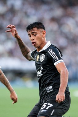 Rio, Brezilya - Ağustos 02, 2025: David Ricardo, Botafogo x Cruzeiro arasındaki maç sırasında Nilton Santos Stadyumu 'nda düzenlenen Brezilya Şampiyonası' nın 18. raundunda