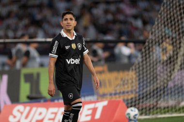 Rio, Brezilya - Ağustos 03, 2025: Botafogo x Cruzeiro arasındaki maç sırasında Nilton Santos Stadyumu 'nda oynanan Brezilya Şampiyonası' nın 18. raundunda Savarino oyuncusu
