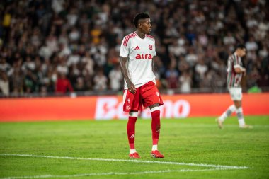 Rio, Brezilya - Ağustos 06, 2025: Maracana Stadyumu 'nda oynanan Fluminense x Internacional round 16 ile Brezilya Kupası arasında oynanan maçta Vitao oyuncusu