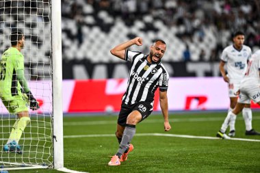 Rio, Brezilya - Ekim 01, 2025: Arthur Cabral, Botafogo x Bahia ile Nilton Santos Stadyumu 'nda oynanan 26.