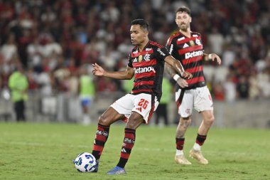 Rio, Brezilya - Ekim 02, 2025: Flamengo x Cruzeiro arasındaki maçta Alex Sandro Maracana Stadyumu 'nda Brezilya Şampiyonası' nın 26.