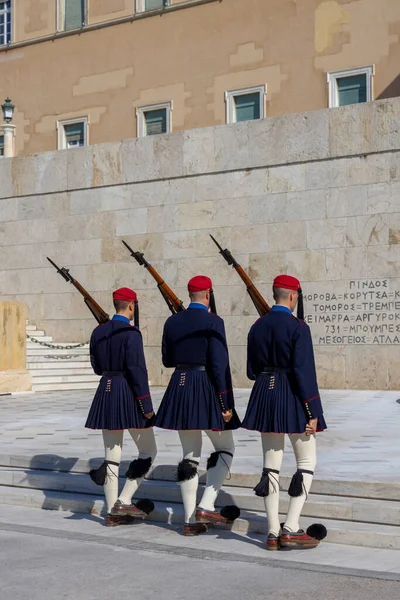 Athens Greece October 2022 Changing Guard Front Greek Parliament Old — Stock Photo, Image