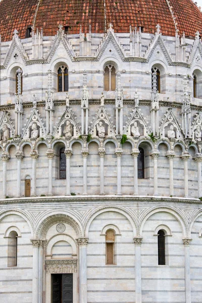 Piza Włochy Maja 2019 Piza Baptysterium Jana Piazza Del Duomo — Zdjęcie stockowe