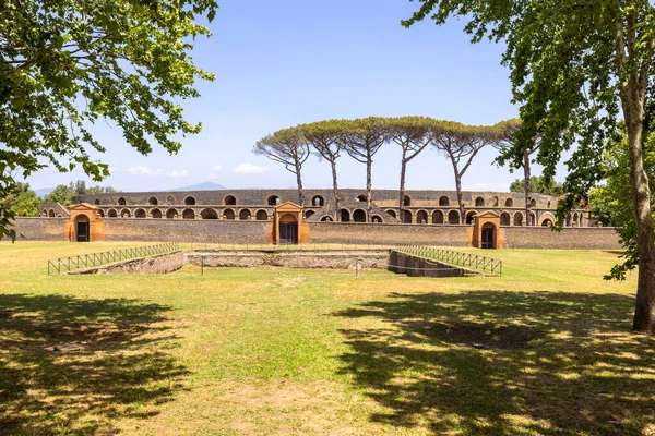 Pompeji Neapel Italien Juni 2021 Utsikt Över Amfiteatern Pompeji Begravd — Stockfoto