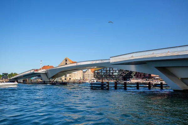 Copenhague Danemark Juin 2019 Inderhavnsbroen Pont Port Intérieur Pont Piétonnier — Photo