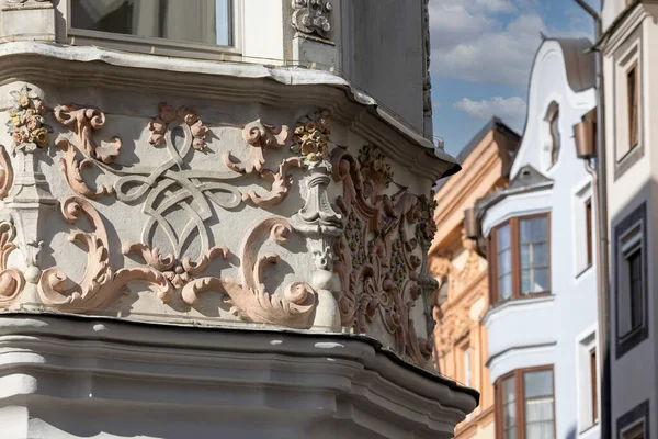 Innsbruck Austria February 2023 Decorative Facade Helbling House Old Town — Stock Photo, Image