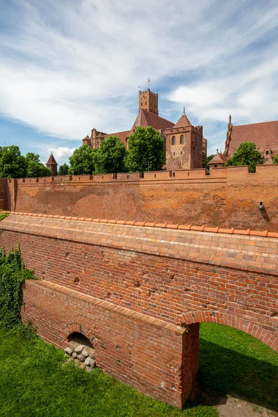 Malbork Poland June 2020 13Th Century Malbork Castle Medieval Teutonic — Foto de Stock