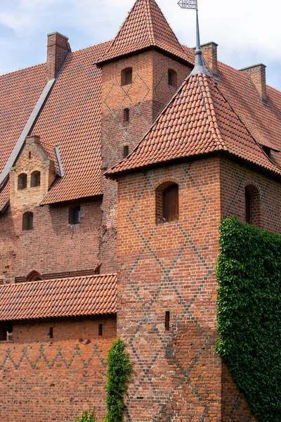 Мальборк Польша Июня 2020 Года Мальборкский Замок Xiii Века Средневековая — стоковое фото