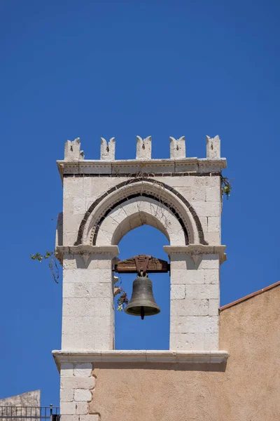 Bell Tower 15Th Century Church Saint Augustine Piazza Aprile Main Royalty Free Stock Images