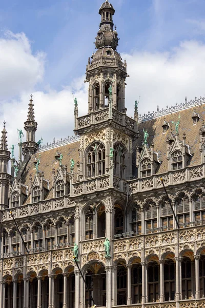 stock image Brussels, Belgium - May 17, 2023: Facade of tenement house called Maison du Roi (King's House), one of halls of the former Brussels guilds in Grand Place. Currently, it is the seat of the Brussels City Museum