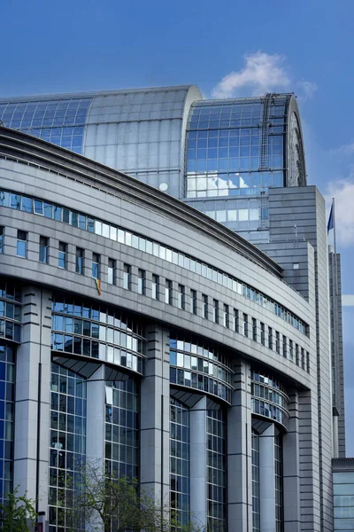 Brüssel Belgien Mai 2023 Modernes Gebäude Des Europäischen Parlaments Sitz lizenzfreie Stockbilder