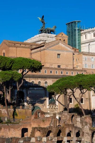 Ρώμη Ιταλία Οκτωβρίου 2020 Μνημείο Victor Emmanuel Monumento Nazionale Vittorio — Φωτογραφία Αρχείου