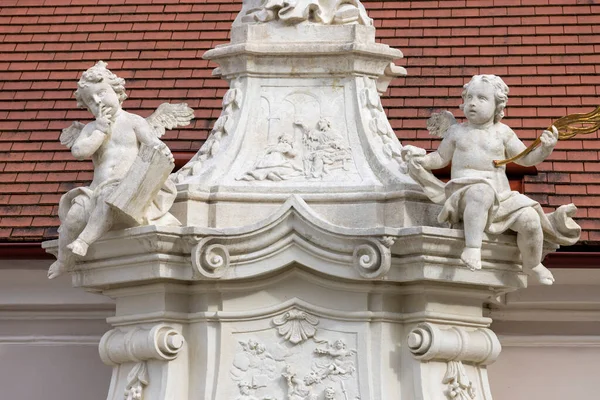 Melk Austria Febrero 2023 18ª Estatua San Johannes Nepomuk Estatua — Foto de Stock