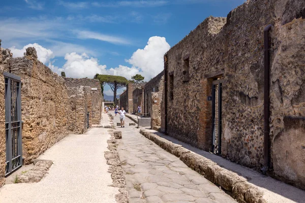 Pompeji Neapel Italien Juni 2021 Ruinerna Gammal Stad Som Förstördes — Stockfoto