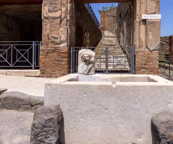 Pompeii Naples Italy June 2021 Ruins Ancient City Destroyed Eruption — Stock Photo, Image