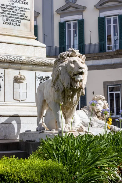 Napoli Talya Haziran 2021 Piazza Dei Martiri Deki Şehitler Anıtı — Stok fotoğraf