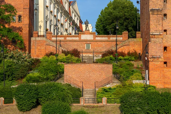 Grudziadz Lengyelország 2023 Június Századi Grudziadz Magtárak Lépcsők Óvárosból Uhlan — Stock Fotó