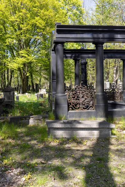 Lodz Polonia Mayo 2023 Cementerio Judío Lodz Lápidas Fosas Comunes — Foto de Stock