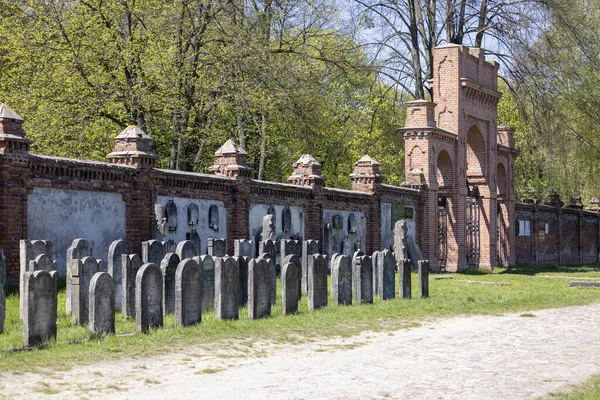 Lodz Polandia Mei 2023 Pemakaman Yahudi Lodz Batu Nisan Dan — Stok Foto