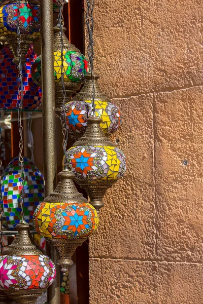 Sharm Sheikh Egito Novembro 2019 Lojas Souvenirs Árabes Com Lâmpada — Fotografia de Stock