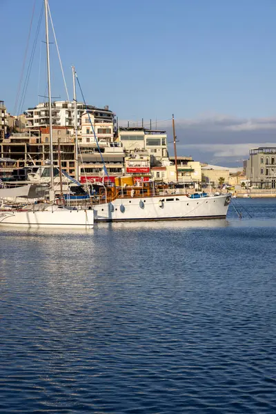 Athens Piraeus Greece October 2022 View Port Bay Mikrolimano Moored — Stock Photo, Image
