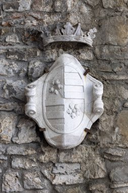 Trieste, İtalya - 26 Eylül 2023: San Giusto Kalesi 'ndeki ortaçağ eserleri.