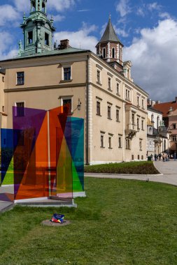 Krakow, Polonya - 3 Nisan 2024: Wawel Hill 'deki Kinga Nowak' ın 