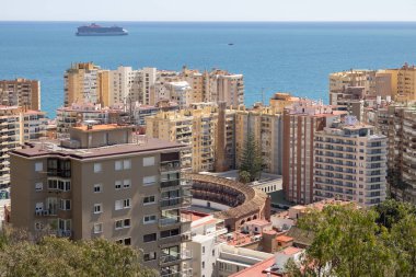 Malaga, İspanya, Endülüs - 26 Mart 2025: Geleneksel İspanyol boğa güreşi (corrida)
