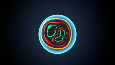 Kadın solunumu ve sperm anatomisi. 3d hazırlayıcı