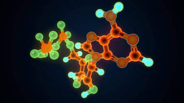 Tiroid hormonları. 3d illüstrasyon