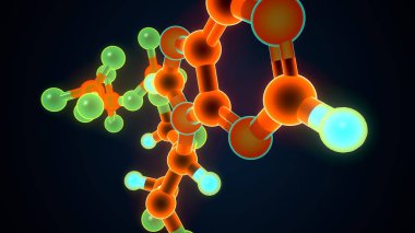 Tiroid hormonları. 3d illüstrasyon